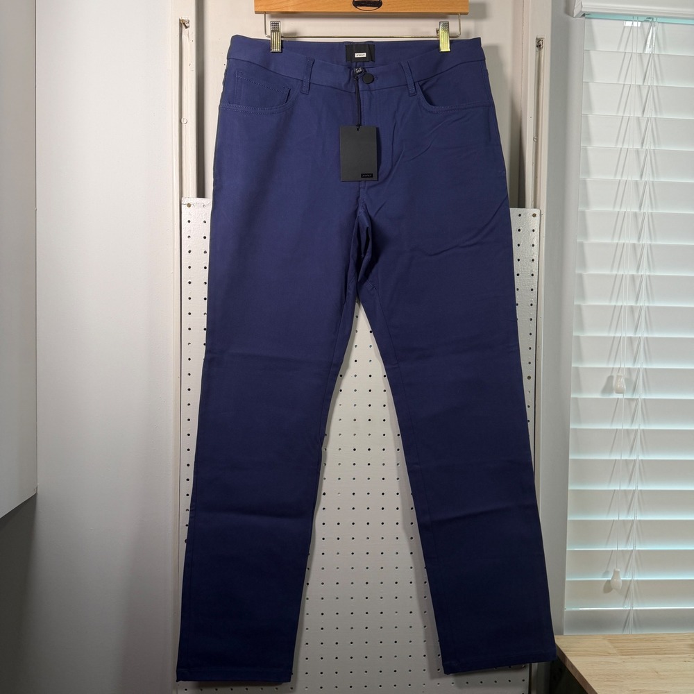 Away The Staple Pant Blue Travel Chino Straight Leg M6PNTBLU020133 Mens 33 NEW